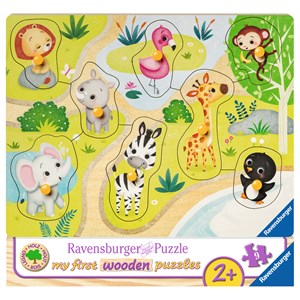 Ravensburger (03687) - "In the Zoo" - 8 pezzi