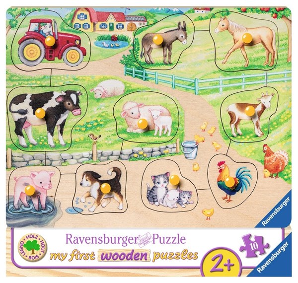 Ravensburger (03689) - "My First Wooden Puzzles" - 10 pezzi