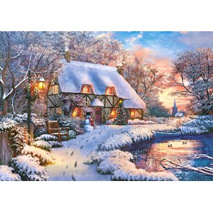 Castorland (B-53278) - "Winter Cottage" - 500 pezzi
