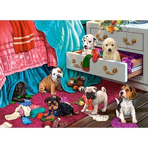Castorland (B-030392) - "Puppies in the Bedroom" - 300 pezzi
