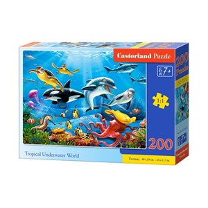 Castorland (B-222094) - "Tropical Underwater World" - 200 pezzi