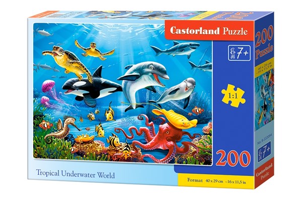 Castorland (B-222094) - "Tropical Underwater World" - 200 pezzi