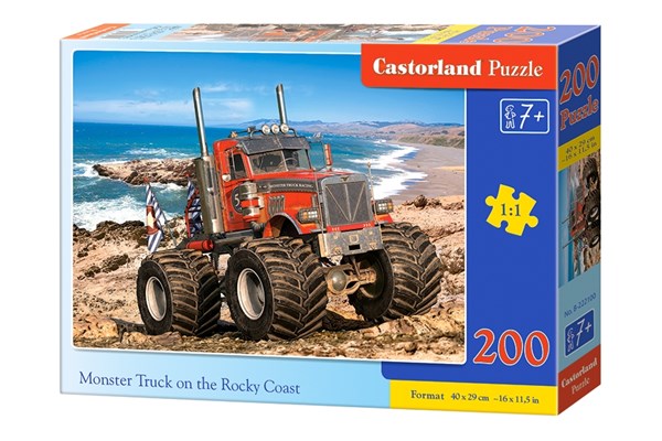 Castorland (B-222100) - "Monster Truck on the Rocky Coast" - 200 pezzi