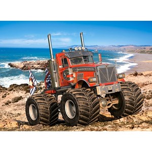 Castorland (B-222100) - "Monster Truck on the Rocky Coast" - 200 pezzi