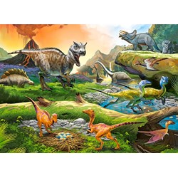 Castorland (B-111084) - "World of Dinosaurs" - 100 pezzi