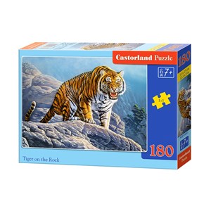 Castorland (B-018451) - "Tiger on the Rock" - 180 pezzi