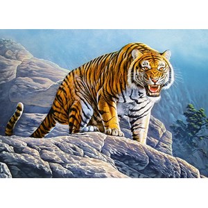 Castorland (B-018451) - "Tiger on the Rock" - 180 pezzi