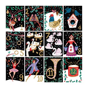 Chronicle Books / Galison (9780735356894) - "Twelve Days of Christmas" - 500 pezzi