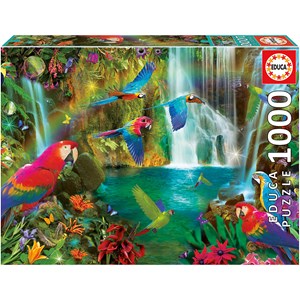 Educa (18457) - "Tropical Parrots" - 1000 pezzi