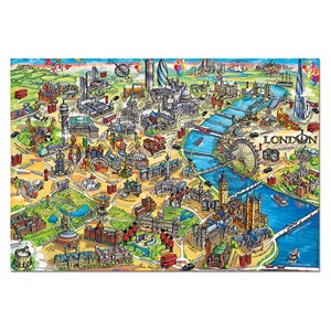 Educa (18451) - "London map" - 500 pezzi