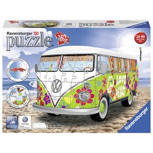 Ravensburger (12532) - "Volkswagen T1, Hippie Style" - 162 pezzi