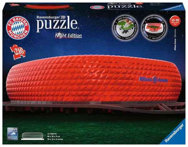 Ravensburger (12530) - "Alliance Arena FC Bayern München" - 216 pezzi