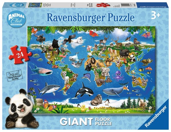 Ravensburger (05555) - "Animals around the World" - 24 pezzi