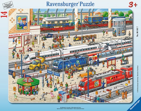 Ravensburger (06161) - "At the Train Station" - 14 pezzi
