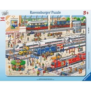 Ravensburger (06161) - "At the Train Station" - 14 pezzi