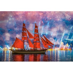Castorland (C-104482) - "Red Frigate" - 1000 pezzi