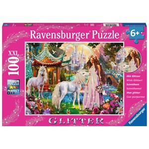Ravensburger (13617) - "Princess with Unicorn" - 100 pezzi