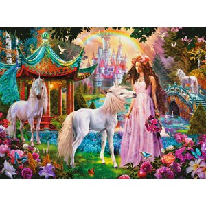 Ravensburger (13617) - "Princess with Unicorn" - 100 pezzi