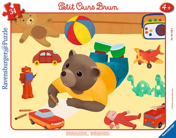 Ravensburger (06168) - "Little Brown Bear" - 34 pezzi