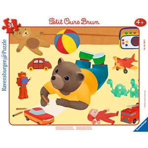 Ravensburger (06168) - "Little Brown Bear" - 34 pezzi