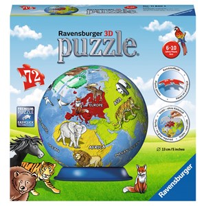 Ravensburger (11840) - "World map for children" - 72 pezzi