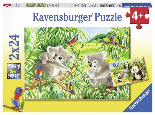 Ravensburger (07820) - "Cute Koalas and Pandas" - 24 pezzi