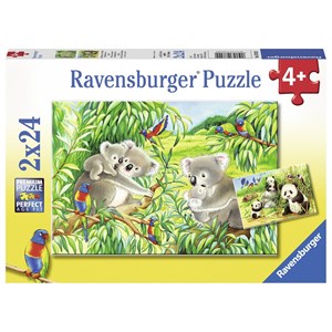 Ravensburger (07820) - "Cute Koalas and Pandas" - 24 pezzi