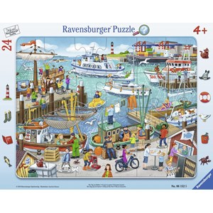Ravensburger (06152) - "One Day at the Harbor" - 24 pezzi