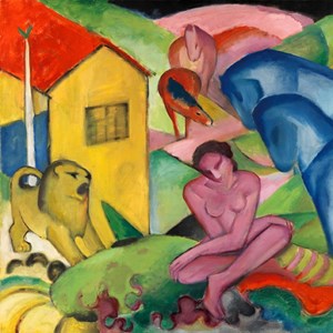 Puzzle Michele Wilson (S161-30) - Franz Marc: "The Dream" - 30 pezzi