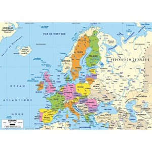 Puzzle Michele Wilson (K74-50) - "Map of Europe" - 50 pezzi
