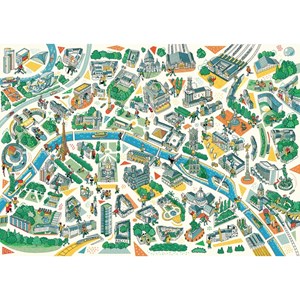 Puzzle Michele Wilson (K685-100) - "Paris Labyrinths" - 100 pezzi
