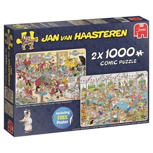 Jumbo (19083) - Jan van Haasteren: "Food Frenzy" - 1000 pezzi