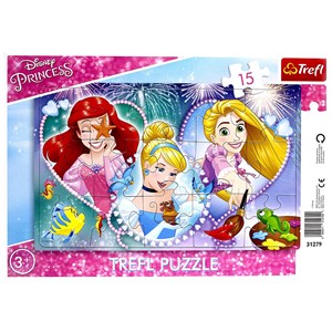 Trefl (31279) - "Disney Princess" - 15 pezzi