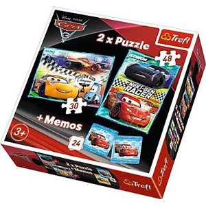 Trefl (90706) - "Cars + Memo" - 30 48 pezzi