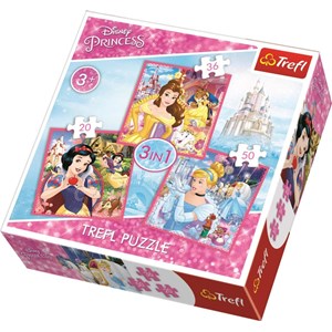 Trefl (34833) - "Disney Princess" - 20 36 50 pezzi