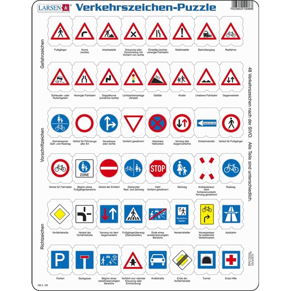 Larsen (OB3-DE) - "Traffic Sign - DE" - 48 pezzi