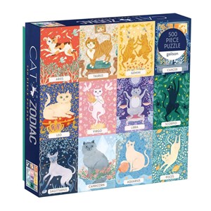 Chronicle Books / Galison (9780735357068) - "Cat Zodiac" - 500 pezzi