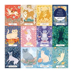 Chronicle Books / Galison (9780735357068) - "Cat Zodiac" - 500 pezzi