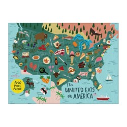 Chronicle Books / Galison (9780735355989) - "Map of The USA" - 1000 pezzi