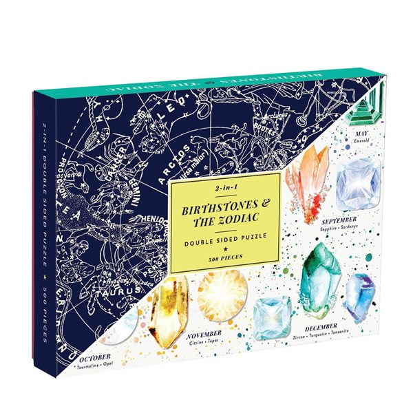 Chronicle Books / Galison (9780735354258) - "Cosmos Birthstones & The Zodiac" - 500 pezzi