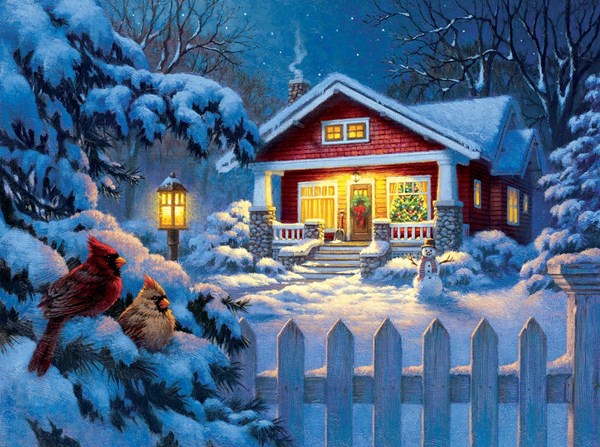 SunsOut (55989) - Corbert Gauthier: "Christmas Bungalow" - 1000 pezzi