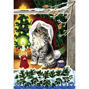 SunsOut (61542) - "A Christmas Kitten" - 300 pezzi