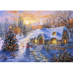 Bluebird Puzzle (70065) - Nicky Boehme: "Christmas Cottage" - 2000 pezzi