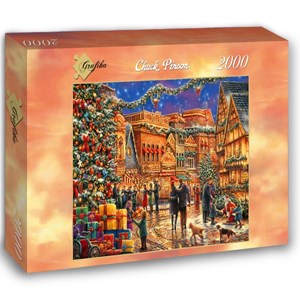 Grafika (02903) - Chuck Pinson: "Christmas at the Town Square" - 2000 pezzi