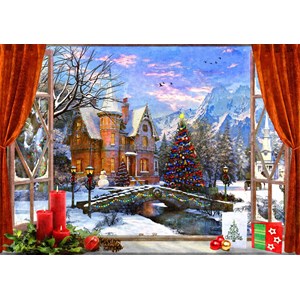 Bluebird Puzzle (70190) - Dominic Davison: "Christmas Mountain View" - 1500 pezzi