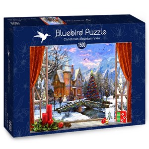 Bluebird Puzzle (70190) - Dominic Davison: "Christmas Mountain View" - 1500 pezzi