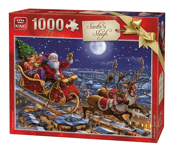 King International (05768) - "Christmas Santa Sleigh" - 1000 pezzi