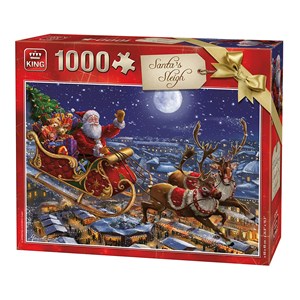King International (05768) - "Christmas Santa Sleigh" - 1000 pezzi