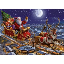 King International (05768) - "Christmas Santa Sleigh" - 1000 pezzi