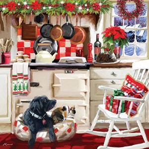 Otter House Puzzle (74138) - Richard Macneil: "Christmas Kitchen" - 1000 pezzi